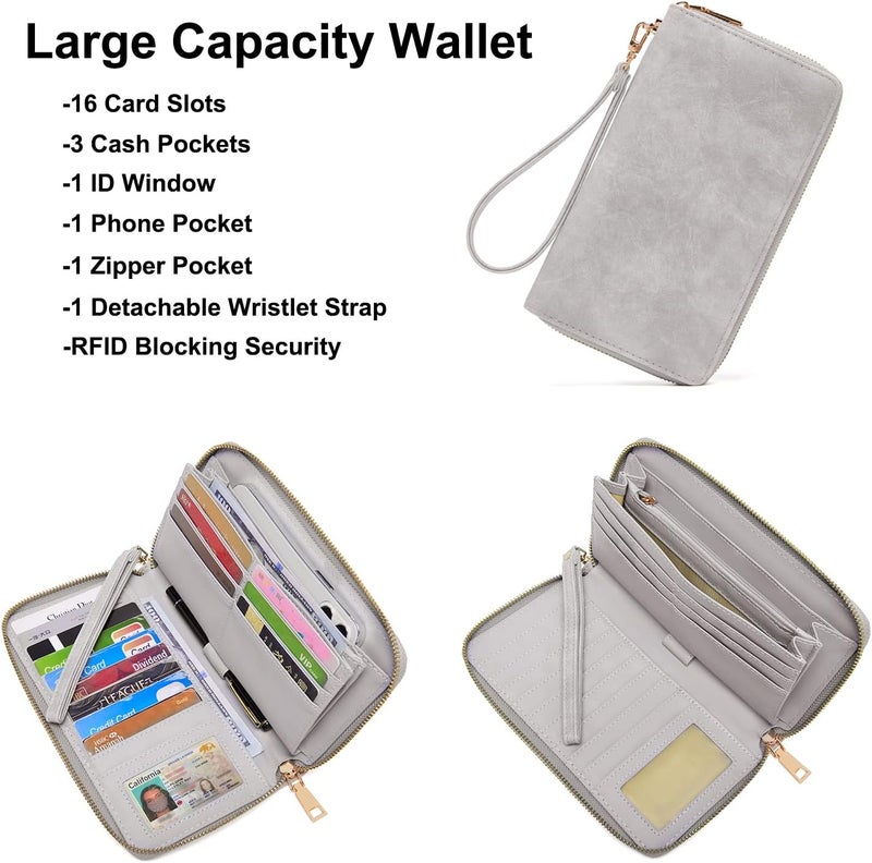 Soperwillton Women Backpack Purse Multipurpose Design Handbags Shoulder Bag PU Leather Travel bag Backpack Set 2pcs - Image 3